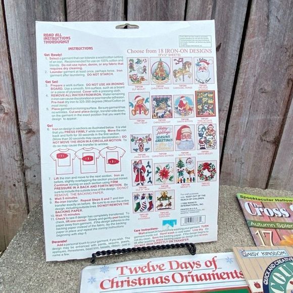 NFS Vintage Holiday Cross Stitch Art Crafting Bundle Patterns Kits Magazine - Picture 4 of 15